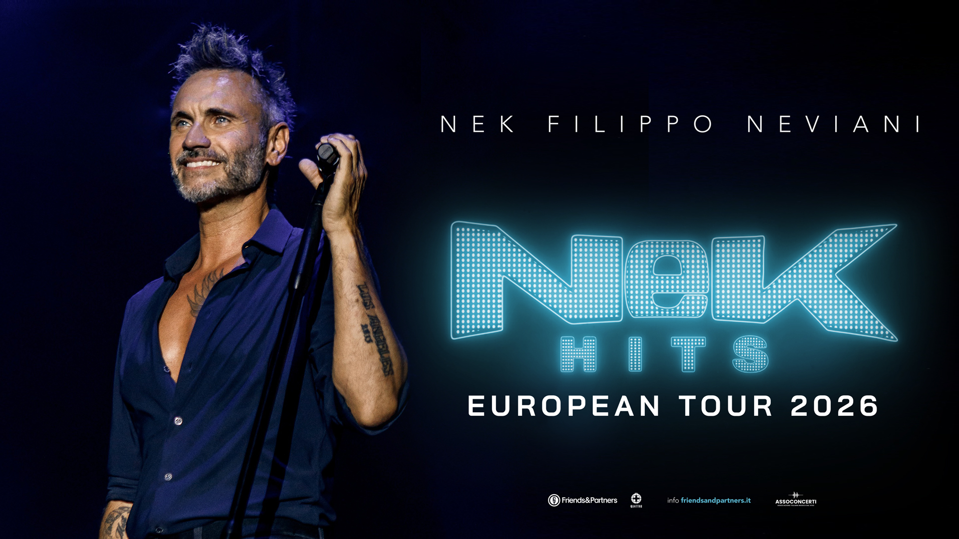 Nek Locandina – sito e Billetto – IIC Londra