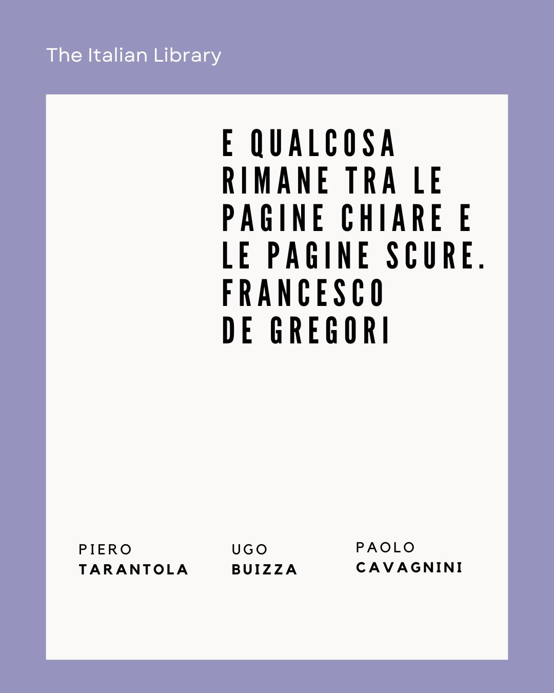 1. TIL – De Gregori