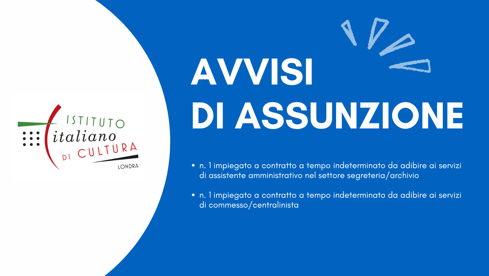 Avvisi di assunzione – sito